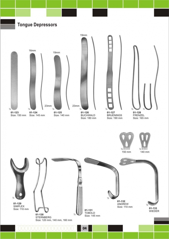 tongue depressors