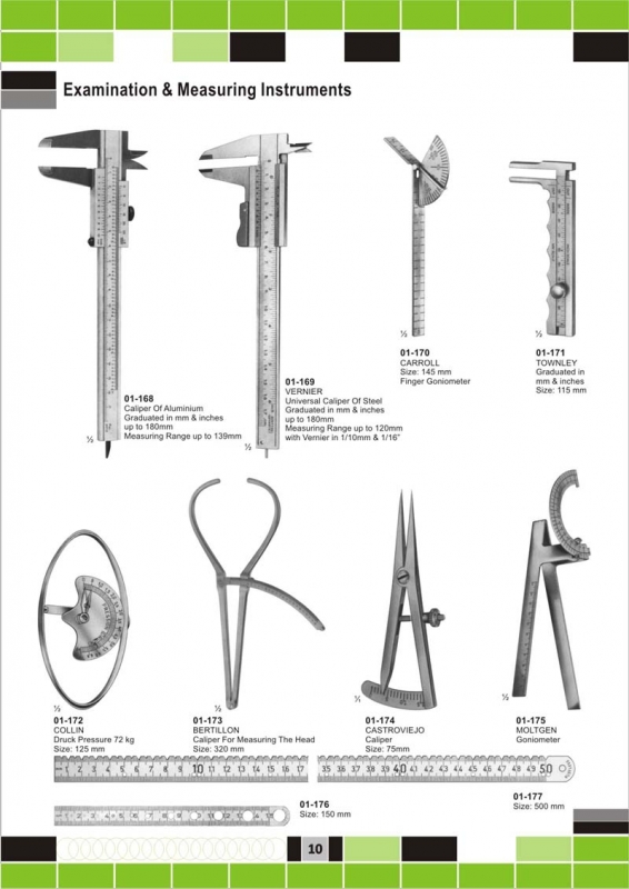 examination & measuring instruments