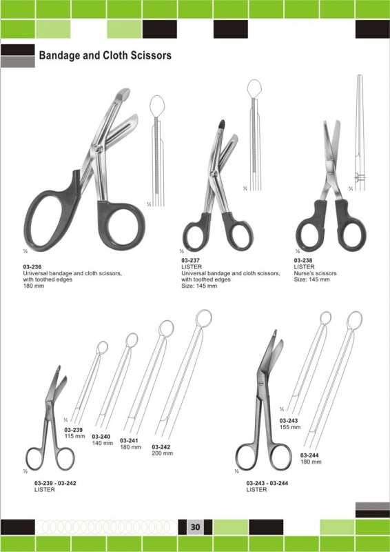 bandage and cloth scissors