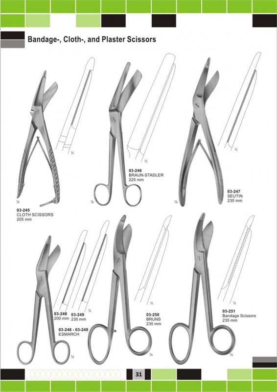 bandage and cloth scissors