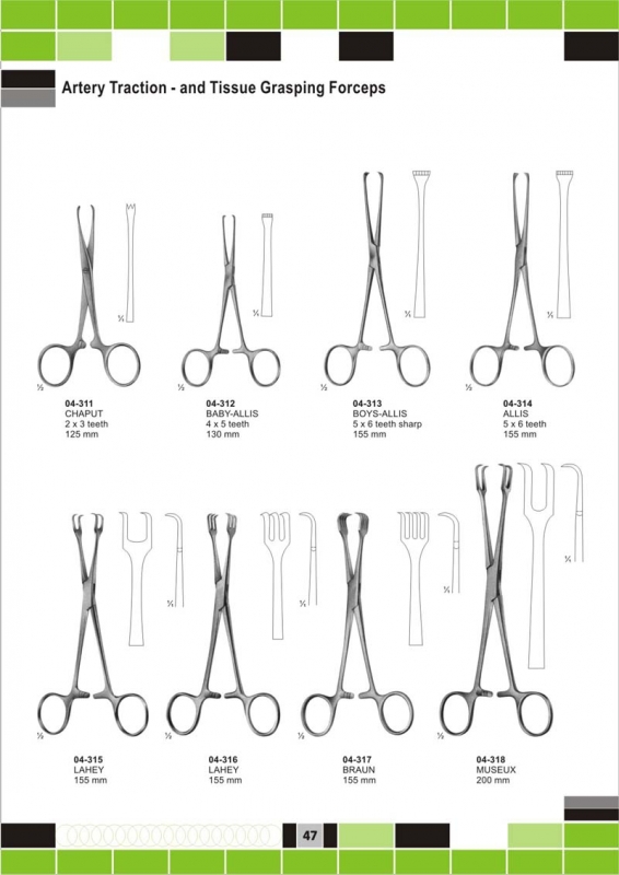 sponge and dressing forceps