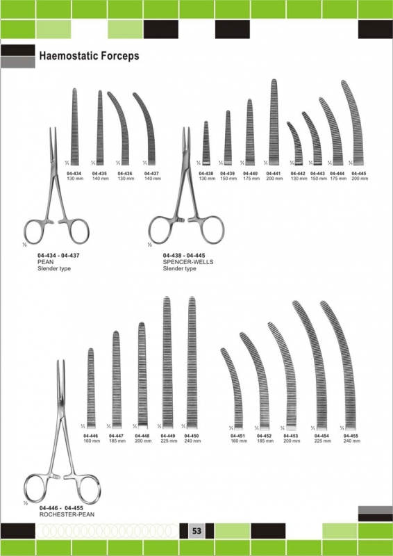 delicate haemostatic forceps 