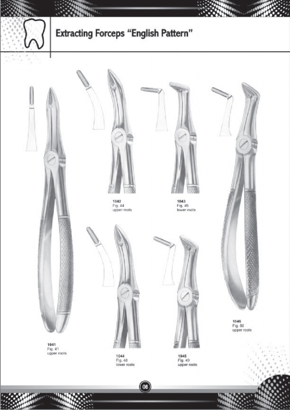 Extracting Forceps English Pattern