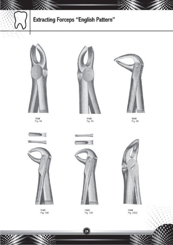 Extracting Forceps English Pattern